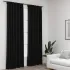 Draperii opace aspect in, cârlige, 2 buc., antracit, 140x245 cm GartenMobel Dekor