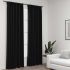 Draperii opace aspect in, cârlige, 2 buc., antracit, 140x175 cm GartenMobel Dekor