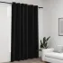 Perdea opacă, aspect pânză, cu ocheți, antracit, 290x245 cm GartenMobel Dekor