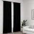Draperii opace aspect in, cârlige, 2 buc., antracit, 140x245 cm GartenMobel Dekor