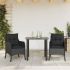 Set mobilier de grădină cu perne, 5 piese, negru, poliratan GartenMobel Dekor