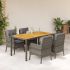 Set mobilier de grădină cu perne, 3 piese, gri, poliratan GartenMobel Dekor