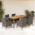 Set mobilier de grădină cu perne, 3 piese, gri, poliratan GartenMobel Dekor