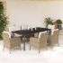 Set mobilier de grădină cu perne, 5 piese, bej, poliratan GartenMobel Dekor