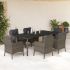 Set mobilier de grădină cu perne, 5 piese, gri, poliratan GartenMobel Dekor