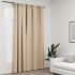 Draperie opacă, aspect de in, gri, 290 x 245 cm, cu cârlige GartenMobel Dekor