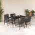 Set mobilier de grădină cu perne, 7 piese, gri, poliratan GartenMobel Dekor