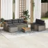 Set canapele de grădină cu perne 5 piese bej poliratan/acacia GartenMobel Dekor