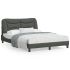 Cadru de pat cu lumini LED, crem, 120x200 cm, textil GartenMobel Dekor