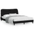 Cadru de pat cu lumini LED, crem, 120x200 cm, textil GartenMobel Dekor