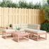 Set canapea de grădină, 5 piese, alb, lemn masiv de pin GartenMobel Dekor