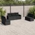 Set canapele de grădină cu perne, 7 piese, maro, poliratan GartenMobel Dekor