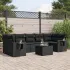 Set canapele de grădină cu perne, 8 piese, gri, poliratan GartenMobel Dekor