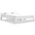 Cadru de pat, alb, 100 x 200 cm, lemn masiv de pin GartenMobel Dekor