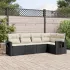 Set canapele de grădină cu perne, 5 piese, bej, poliratan GartenMobel Dekor