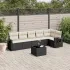 Set canapele de grădină cu perne, 7piese gri deschis poliratan GartenMobel Dekor