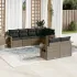 Set canapele de grădină, 7 piese, cu perne, bej, poliratan GartenMobel Dekor