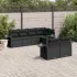 Set canapele de grădină, 7 piese, cu perne, bej, poliratan GartenMobel Dekor