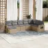 Set canapele de grădină cu perne, 8 piese, gri, poliratan GartenMobel Dekor