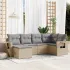 Set mobilier de grădină cu perne, 6 piese, negru, poliratan GartenMobel Dekor