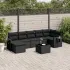 Set mobilier de grădină cu perne, 8 piese gri deschis poliratan GartenMobel Dekor