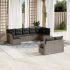 Set canapele de grădină, 9 piese, cu perne, bej, poliratan GartenMobel Dekor