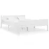 Cadru de pat, alb, 140x200 cm, lemn de pin masiv GartenMobel Dekor