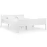 Cadru de pat, alb, 140x200 cm, lemn de pin masiv GartenMobel Dekor
