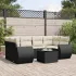 Set canapele de grădină, 7 piese, cu perne, gri, poliratan GartenMobel Dekor