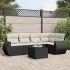 Set mobilier grădină cu perne, 6 piese, gri, poliratan GartenMobel Dekor