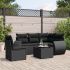 Set mobilier grădină cu perne, 6 piese, gri, poliratan GartenMobel Dekor