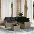 Set mobilier de grădină cu perne, 6 piese, negru, poliratan GartenMobel Dekor