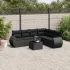 Set canapele de grădină, 7 piese, cu perne, bej, poliratan GartenMobel Dekor