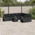 Set mobilier de grădină cu perne, 10 piese, gri, poliratan GartenMobel Dekor