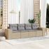 Set mobilier de grădină cu perne, 4 piese, negru, poliratan GartenMobel Dekor