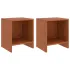 Noptiere, 2 buc., gri deschis, 35 x 30 x 40 cm, lemn masiv pin GartenMobel Dekor