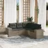 Set mobilier de grădină cu perne, 5 piese, negru, poliratan GartenMobel Dekor