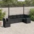 Set mobilier grădină cu perne, 6 piese, gri, poliratan GartenMobel Dekor