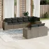 Set mobilier de grădină cu perne, 8 piese, negru, poliratan GartenMobel Dekor