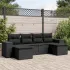 Set mobilier grădină cu perne, 6 piese, gri, poliratan GartenMobel Dekor