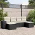 Set mobilier grădină cu perne, 6 piese, gri, poliratan GartenMobel Dekor