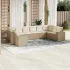 Set canapele de grădină cu perne 10 piese gri deschis poliratan GartenMobel Dekor
