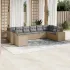 Set canapele de grădină cu perne 10 piese gri deschis poliratan GartenMobel Dekor