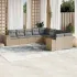Set canapele de grădină cu perne, 10 piese, bej, poliratan GartenMobel Dekor