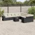 Set canapele de grădină cu perne, 11 piese, gri, poliratan GartenMobel Dekor