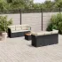 Set canapele de grădină, 7 piese, cu perne, gri, poliratan GartenMobel Dekor