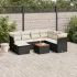 Set canapele de grădină cu perne, 8 piese, gri, poliratan GartenMobel Dekor