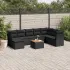 Set canapele de grădină, 9 piese, cu perne, gri, poliratan GartenMobel Dekor