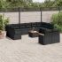 Set mobilier de grădină cu perne, 13 piese, gri, poliratan GartenMobel Dekor