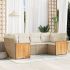 Set mobilier de grădină cu perne, 6 piese, negru, poliratan GartenMobel Dekor